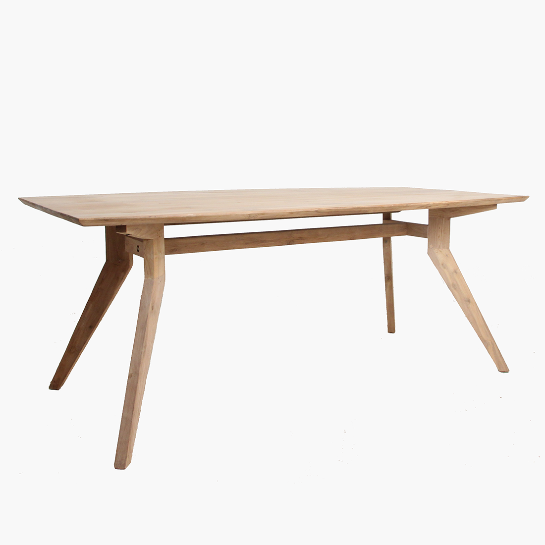 Studio teak rectangular table natural - Raw Materials