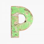 Boatwood letter P