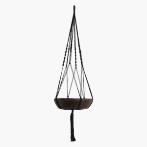 ACCO00003A Macramé plantenhanger zwart