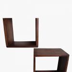 Factory cube open wall shelves, set of 3