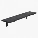 Factory black wall shelf 80 cm