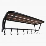 Factory wandkapstok met hoedenplank