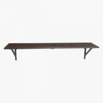 Wandplank metaal+hout