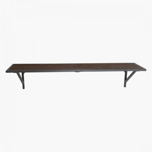 Wandplank metaal+hout