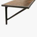 Wandplank metaal+hout