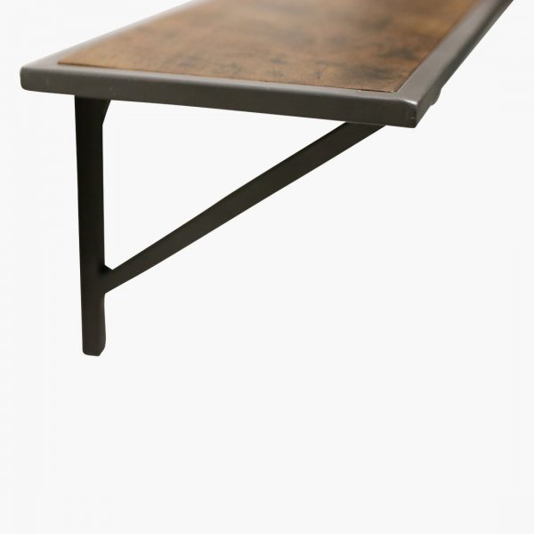 Wandplank metaal+hout