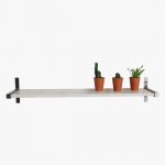 Marble wall shelf white