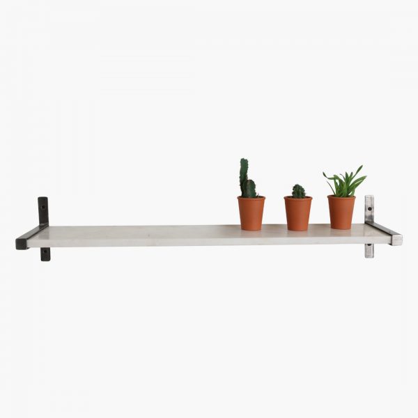 Marble wall shelf white