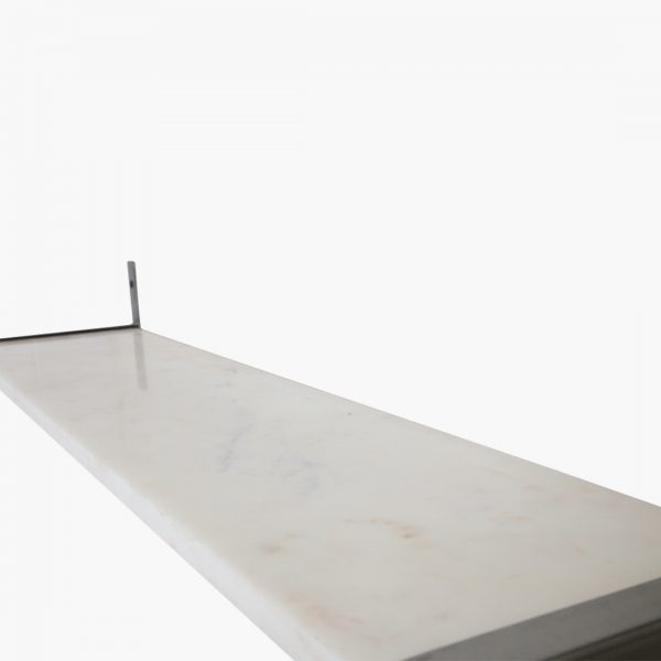 Marble wall shelf white