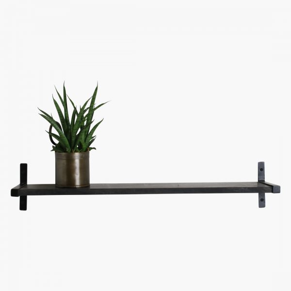 Marble wall shelf black