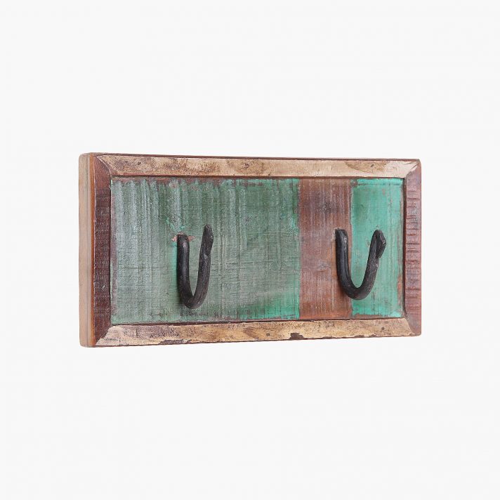 Scrapwood coat hanger 2 hook