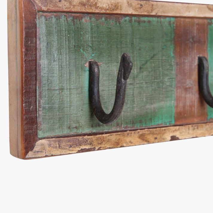 Scrapwood coat hanger 2 hook