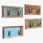 Scrapwood coat hanger 2 hook