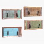 Scrapwood coat hanger 2 hook