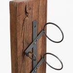 Teakhouten wijnrek 5-flessen