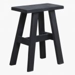 Black bus stop bench medium