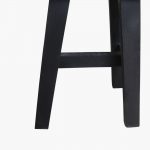 Black bus stop bench medium