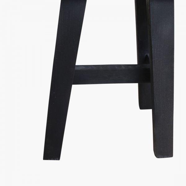 Black bus stop bench medium