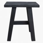 Black bus stop bench medium