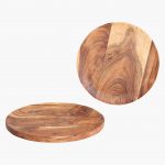 Acaciawood round plate