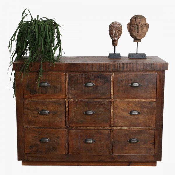 Factory dressoir met 9 lades