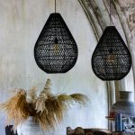 Maze lamp drop black