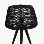 Maze tripod table lamp black