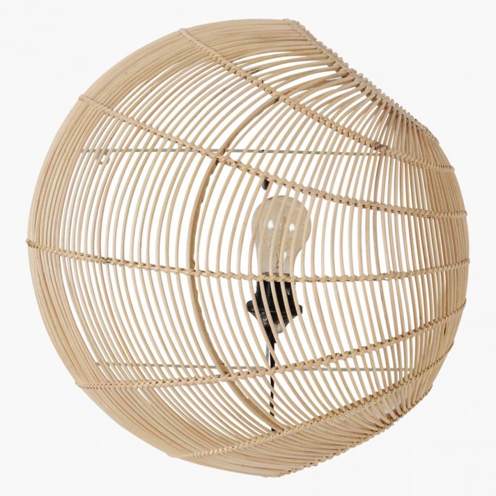 Luna wandlamp Sphere naturel