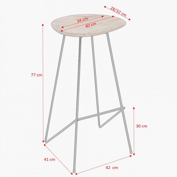 Loft bar stool natural