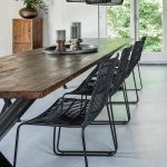 Jane slim outdoor chair black