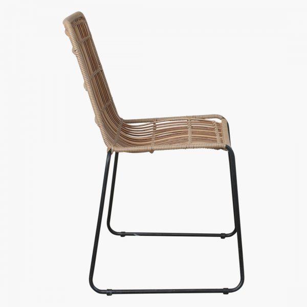 Jane slim outdoor chair natural