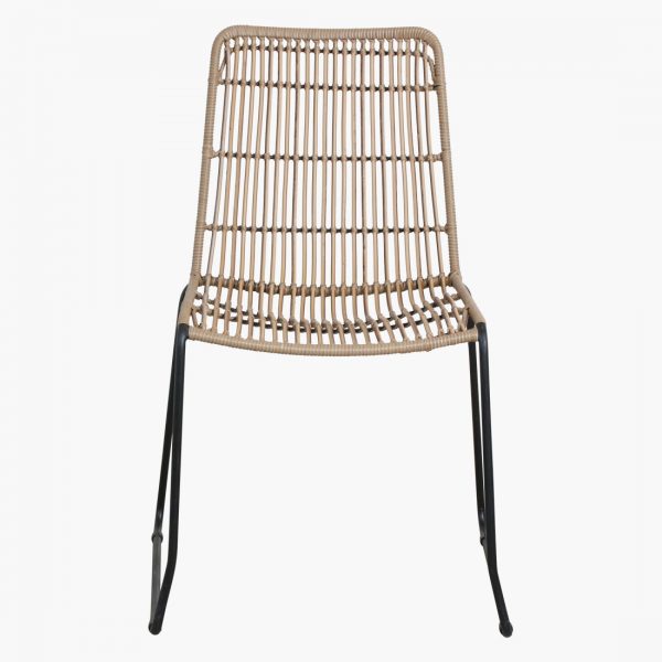 Jane slim outdoor chair natural