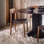Freya dining chair black leather