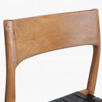 Freya dining chair black leather
