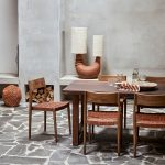 Freya dining chair natural leather