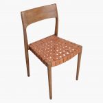 Freya dining chair natural leather