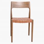 Freya dining chair natural leather