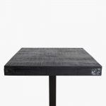 Factory markttafelblad zwart 70x70 cm