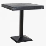 Factory markttafelblad zwart 70x70 cm