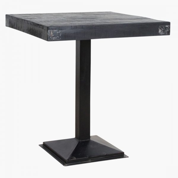 Factory markttafelblad zwart 70x70 cm