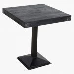 Factory markttafelblad zwart 70x70 cm