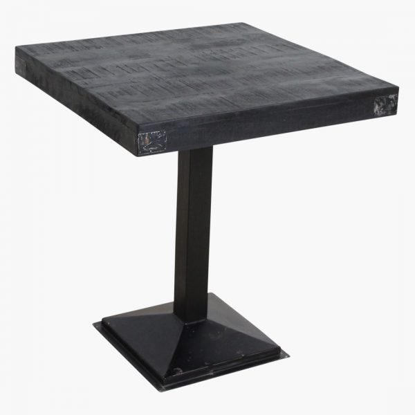 Factory markttafelblad zwart 70x70 cm