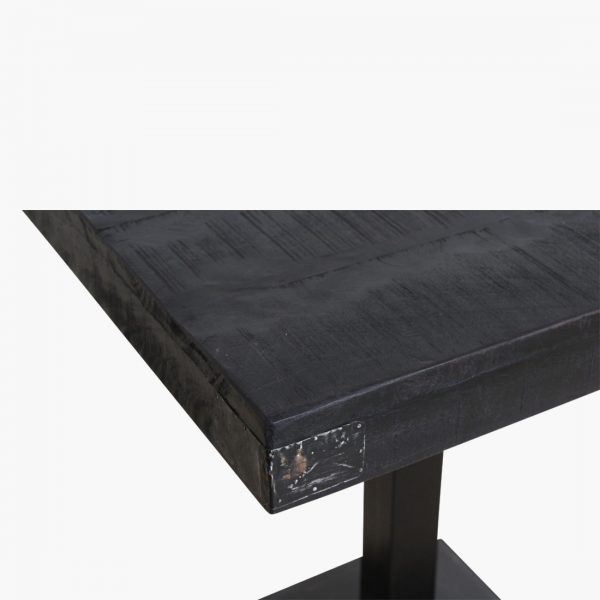 Factory markttafelblad zwart 70x70 cm