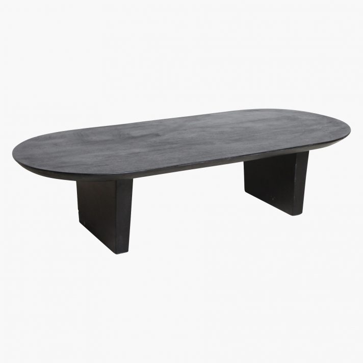 Bullnose coffee table black