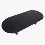 Bullnose coffee table black