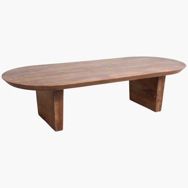 Bullnose coffee table brown