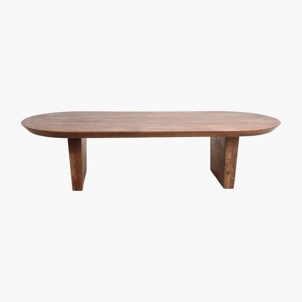 Bullnose coffee table brown