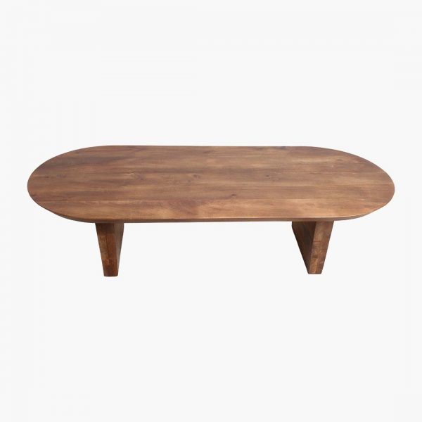 Bullnose coffee table brown