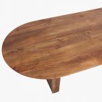 Bullnose coffee table brown