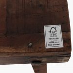 Markt bartafel bruin opklapbaar